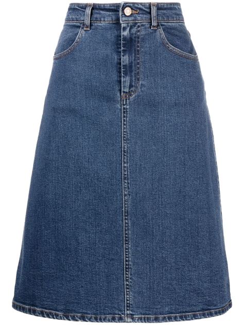 see by chloe denim skirt.